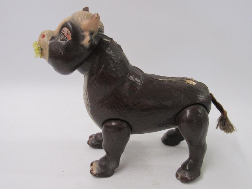 Antique 1930's Disney Ferdinand the Bull Large Composition Toy