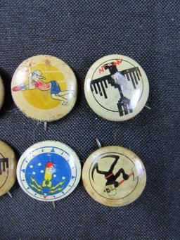 WWII Kellogg's Pep Cereal Squadron Pins