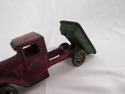 Antique Arcade Cast Iron 6" Mack Dump Truck Original