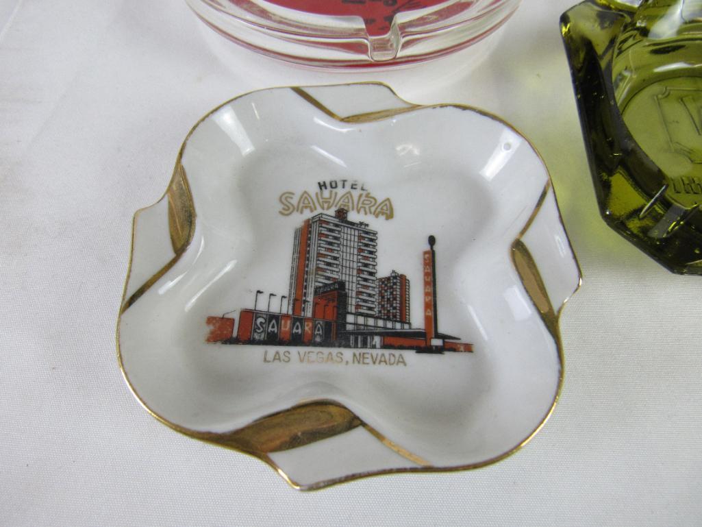 Collection (8) Vintage Original Las Vegas Casino Advertising Ashtrays