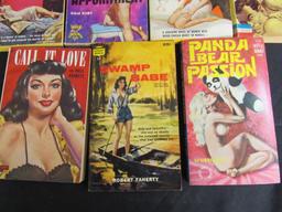 Excellent Lot (11) Vintage Pin-Up/ Pulp Sleaze Type Paperback Books