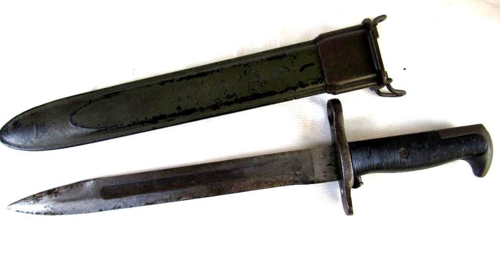 WWII U.C. US M1 Garand Bayonet & Scabbard