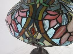 Beautiful Contemporary Leaded Glass Table Lamp