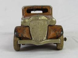 Antique 1933 Arcade Cast Iron Yellow Taxi/ Century of Progress Worlds Fair 6.5"