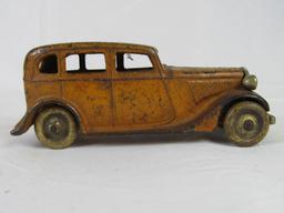 Antique 1933 Arcade Cast Iron Yellow Taxi/ Century of Progress Worlds Fair 6.5"