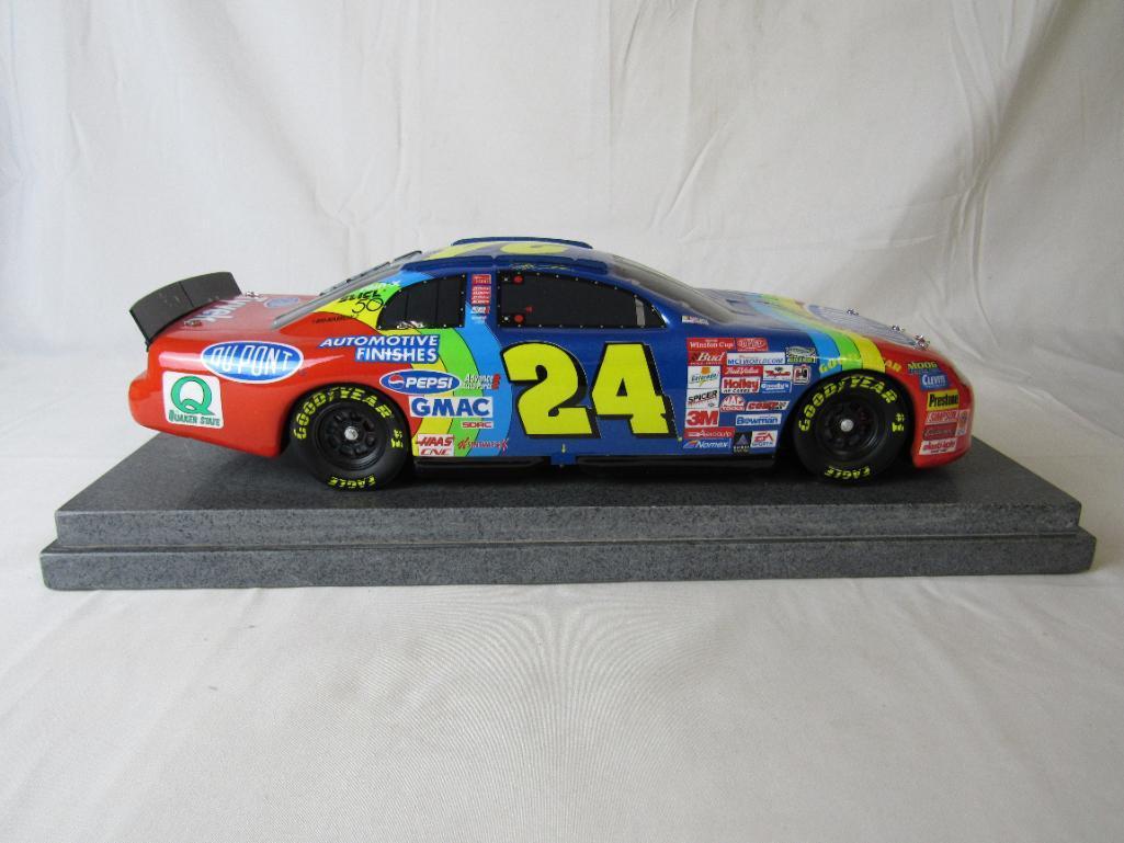 Rare Signed IMP 1/12 Jeff Gordon Porcelain Nascar on Marble Base w/ COA MIB