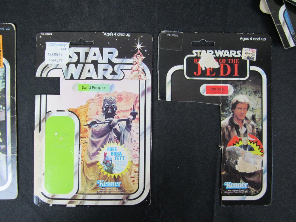 Huge Lot (48) Vintage 1970's/80's Kenner Star Wars Cardbacks from Figures