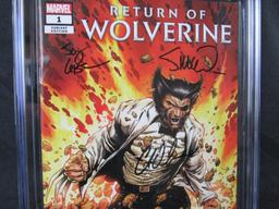 Return of Wolverine #1 (2018) Signed by Writer and Artists! CGC 9.8 Gold Label