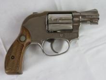 Beautiful Smith & Wesson Model 38 Airweight Nickel Plated .38 Revolver