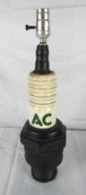 Vintage AC Spark Plugs Ceramic Lamp