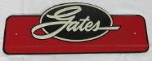 Vintage Gates Automotive Belts Embossed Metal Rack Sign