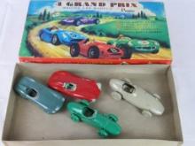 Vintage 1950's Premier Products 4-Model Set " Grand Prix" Racers