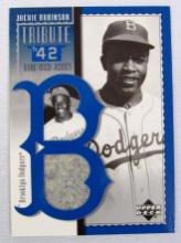 2001 Upper Deck Jackie Robinson Game Used Jersey Card "Tribute to 42"