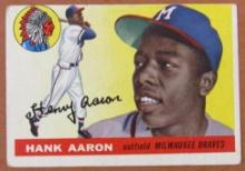 1955 Topps #47 Hank Aaron 2nd Yr. Card