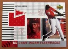 2002 Upper Deck Michael Jordan Game Used "Flashbacks" Minor League Jersey Card #MJ-SS
