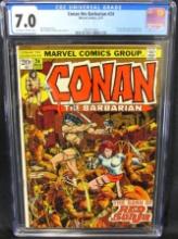 Conan The Barbarian #24 (1973) Key 1st Appearance Red Sonja CGC 7.0