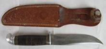 Vintage Westernfield 10" Fixed Blade Knife w/ Scabbard