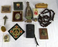 Large Lot of Antique Religious Items as Shown