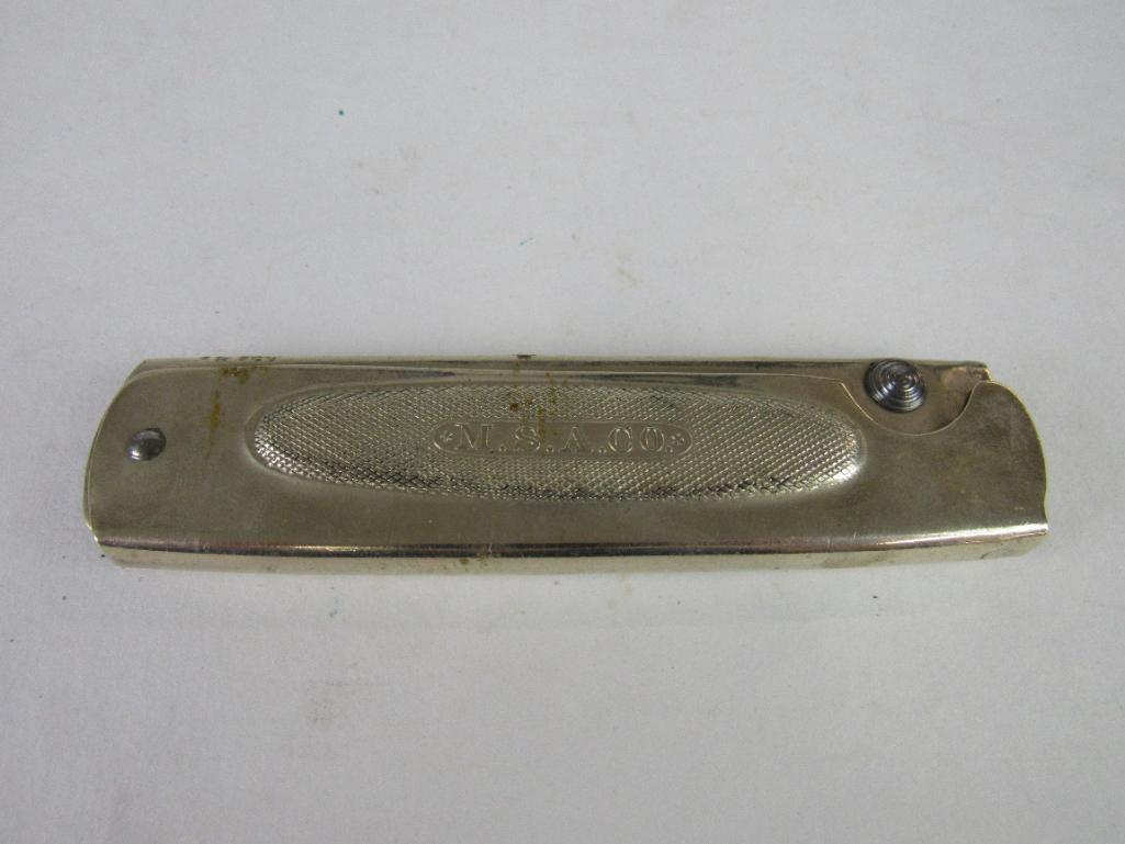 Antique MSA Marbles Gladstone Mich Folding "Safety" Fish Knife