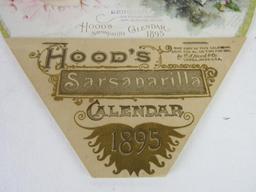 Hoods Sarsaparilla Original 1895 Advertising Calendar/Stunning Condition!