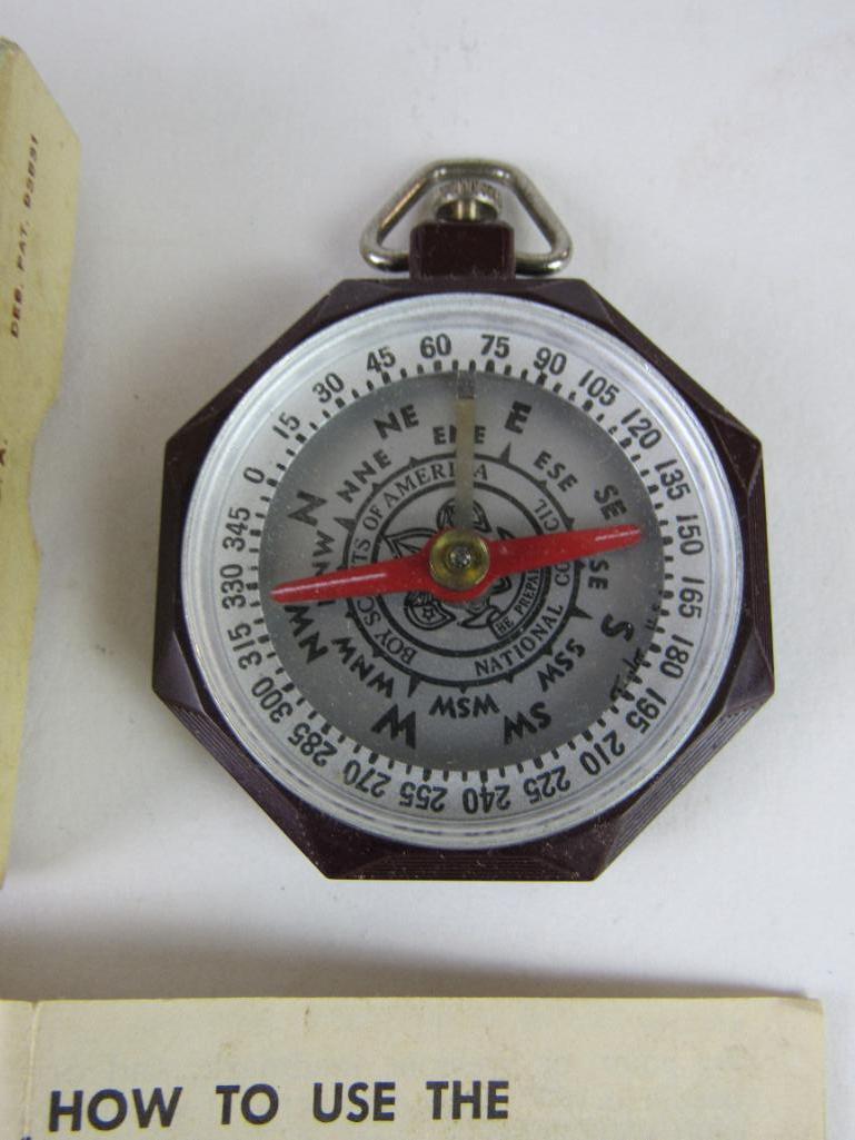 Antique Boy Scouts of America Compass by Taylor Instruments in Orig. Box
