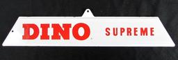 Authentic Antique Sinclair "DINO Supreme" Porcelain Gas Pump Panel / Sign