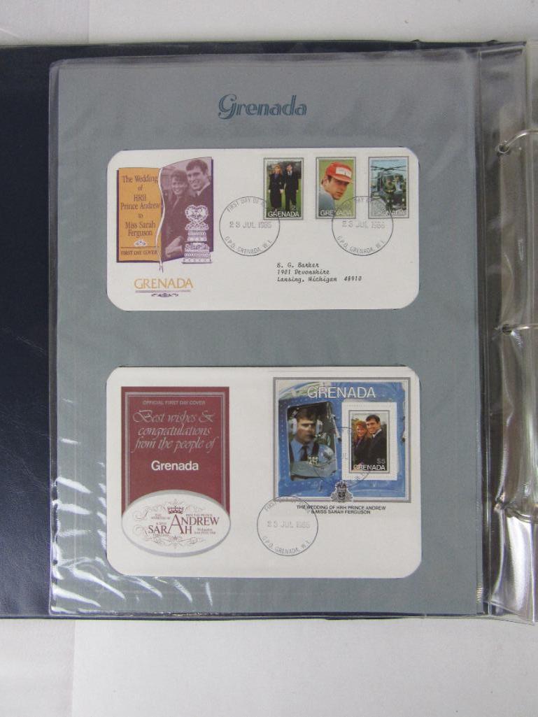 Complete 1986 Full Album "The Prince Andrew Royal Wedding" First Day Cover / Stamp Collection