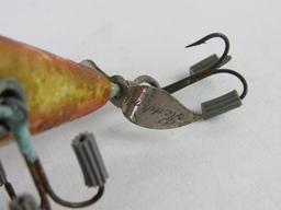 Antique Heddon 150 (Dowagiac, Mich) 5-Hook Wood Fishing Lure