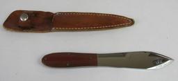 Case XX 7.25" Throwing Knife w/ Wood Handle in Sheath