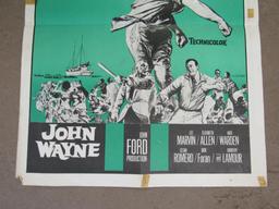 John Wayne Donovan's Reef Original 1963 French Movie Poster