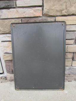 1966 Dated Pennzoil Embossed Metal Chalkboard Sign