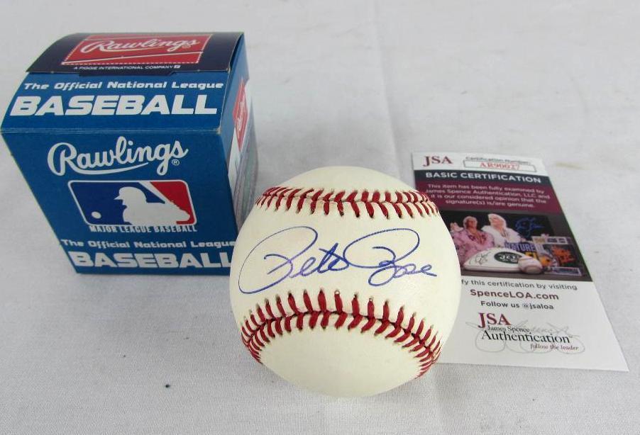 Pete Rose Signed ONL Rawlings Baseball w/ JSA COA