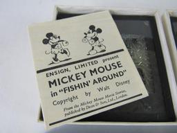 Walt Disney Mickey Mouse 1933 Group of (2) Lantern Slide Sets