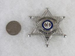 Original Obsolete Police Deputy Sheriff Badge Carter County, Missouri