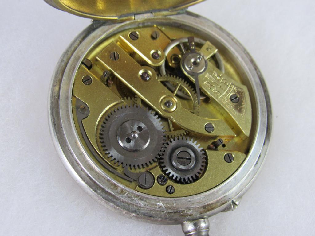 Antique 10 Jewel Swiss Made Pocket Watch