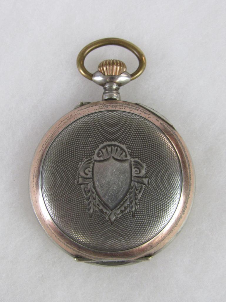 Antique 10 Jewel Swiss Made Pocket Watch