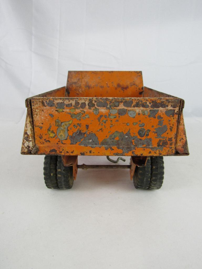 Antique 1950's Tonka Pressed Steel State Hi-Way Dept. Dump Truck AS-IS