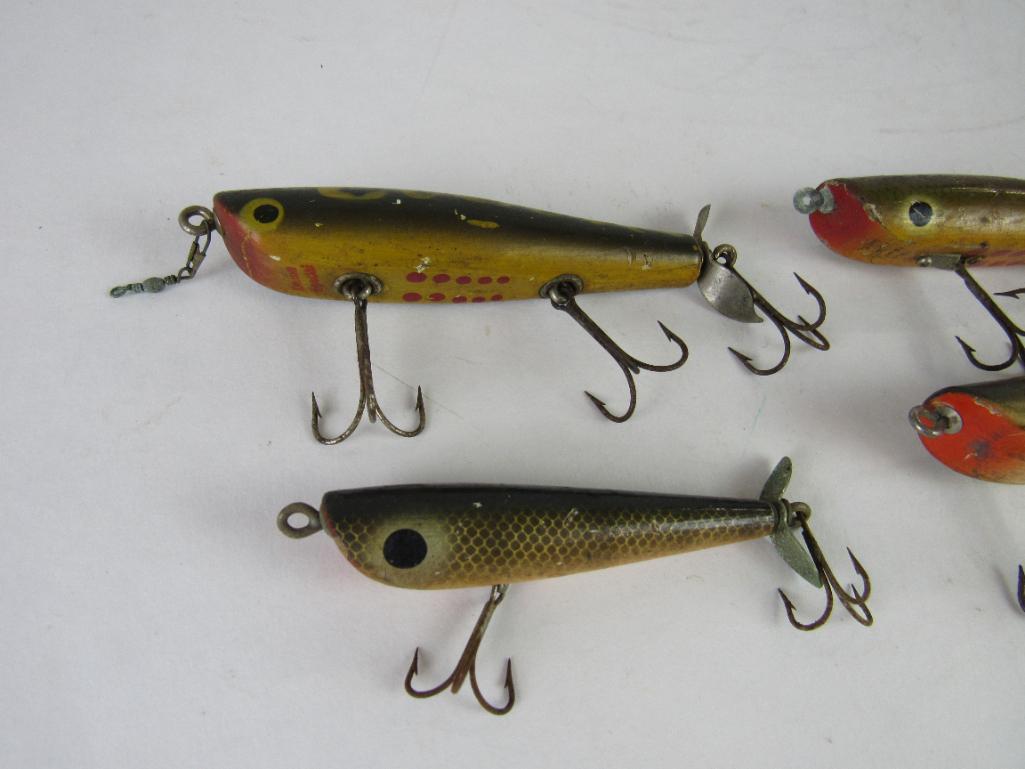 Lot (4) Vintage Wooden Dalton Special Fishing Lures- St. Pete Florida