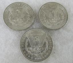 1884-O Morgan Silver Dollars Group of (3)