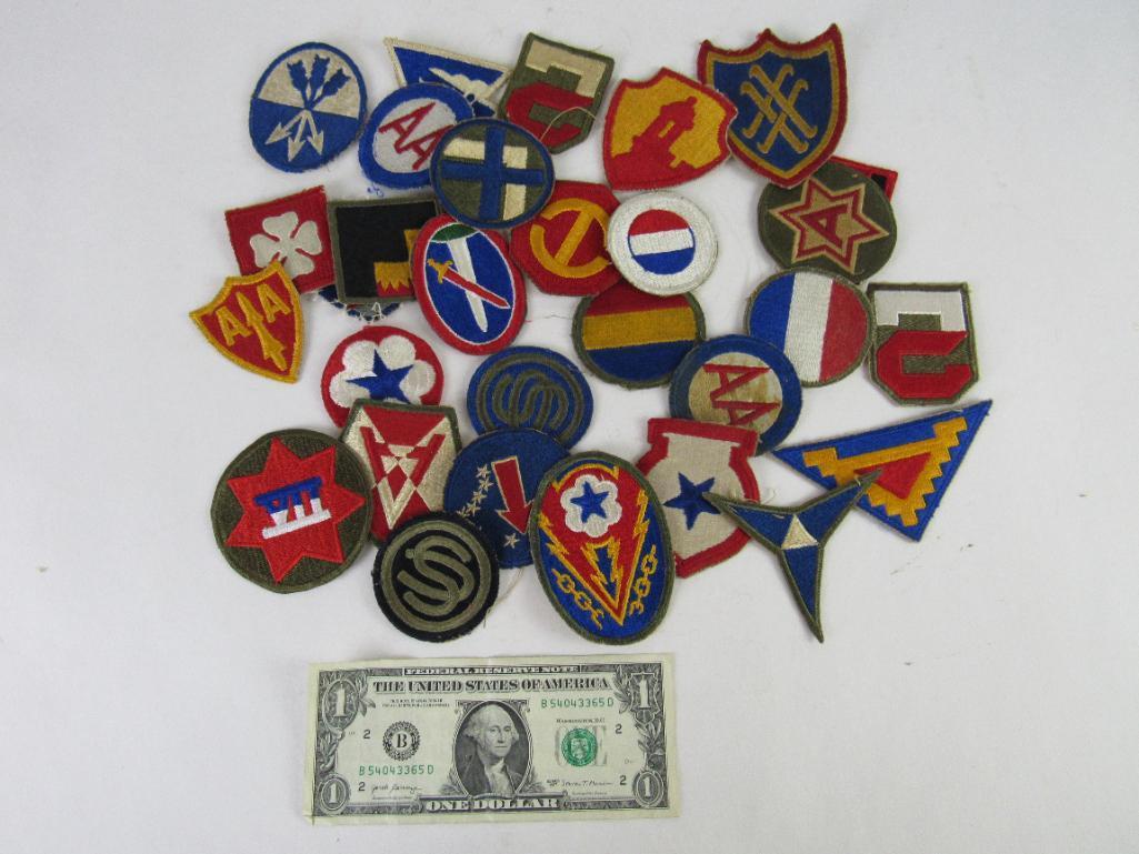 WWII Group of U.S. Military Uniform Patches