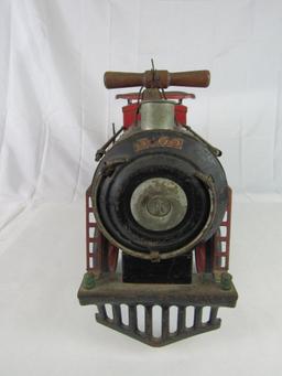 Antique 1920's Keystone Pressed Steel #6400 Ride-On Locomotive/ Train 25"