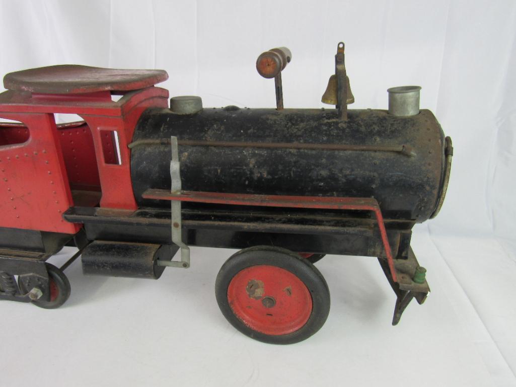 Antique 1920's Keystone Pressed Steel #6400 Ride-On Locomotive/ Train 25"