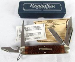 Remington USA R4243 Jumbo 4-Blade Folding Bullet Knife NOS MIB