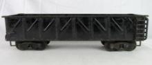 Antique 1920's Buddy L Outdoor Train Pressed Steel Gondola Car