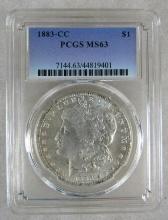 1883 CC Carson City Morgan Silver Dollar PCGS MS63