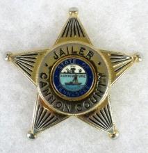 Original Obsolete Police "JAILER" Badge Cannon County, Tennessee