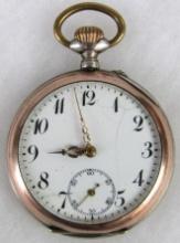 Antique 10 Jewel Swiss Made Pocket Watch