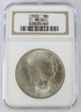 1922 Peace Silver Dollar NGC MS64