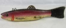 Vintage Original MIKKO Wooden Ice Fishing Spearing Decoy/ Folk Art