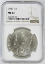 1889 Morgan Silver Dollar NGC MS63